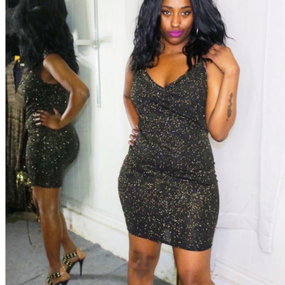 Black Shimmer Dress